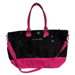 Victoria's Secret Sequin Tote Duffle Bag